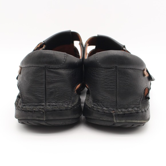 Pikolinos Tarifa Fisherman Sandals Mens Size 45 (US 11-11.5) Black Leather